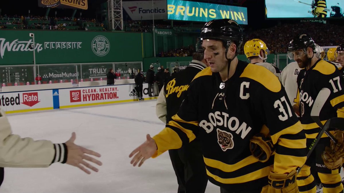 37 💛 Patrice Bergeron is an incredible and inspiring leader known around the League. 🐻