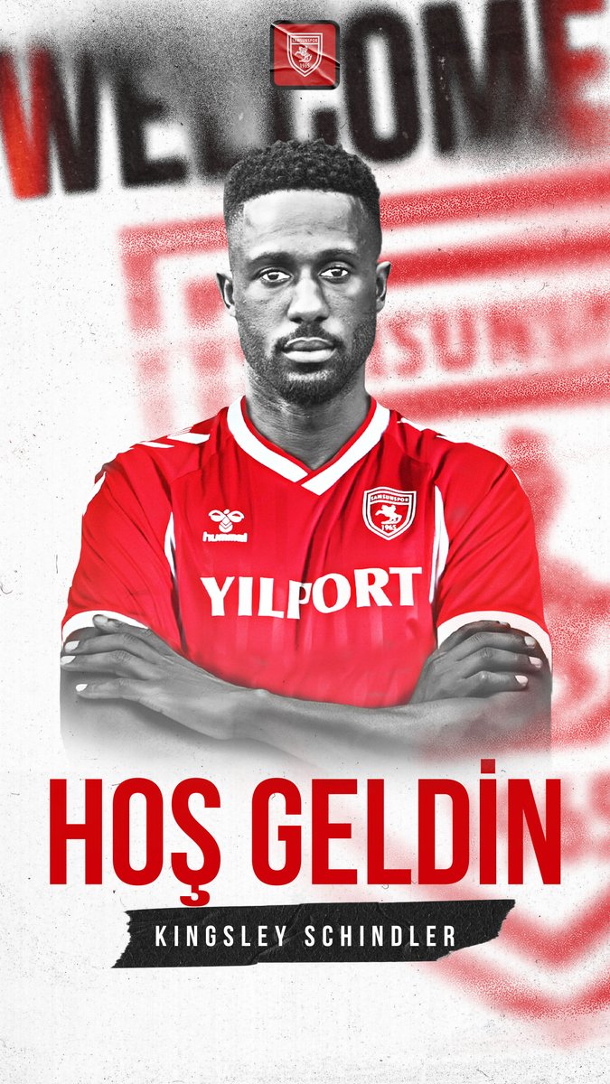 Samsunspor Ailemize hoş geldin Kingsley Schindler 🔴⚪ •••️ Welcome to our Samsunspor family Kingsley Schindler 🔴⚪ 🔗 Detaylar Web Sitemizde ️ #Samsunspor #KingsleySchindler