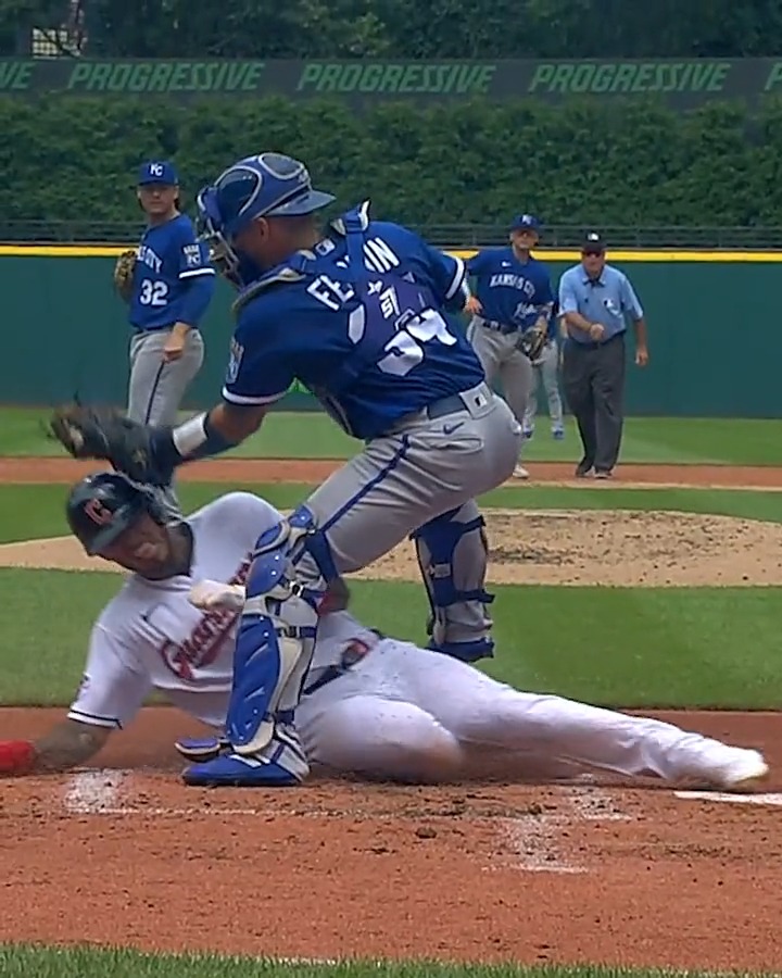 Problem: Play at the plate. Solution: Slide between the catcher's legs. ๐