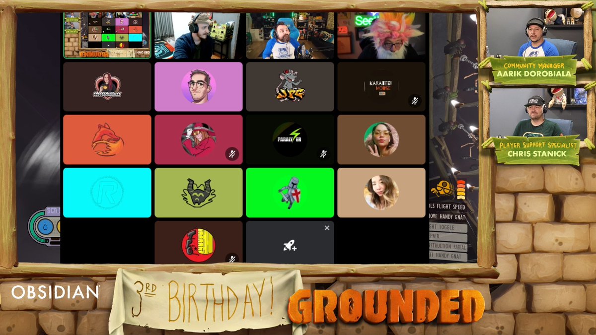 📣 If you missed the Grounded Birthday stream, we made a little announcement about the next update.