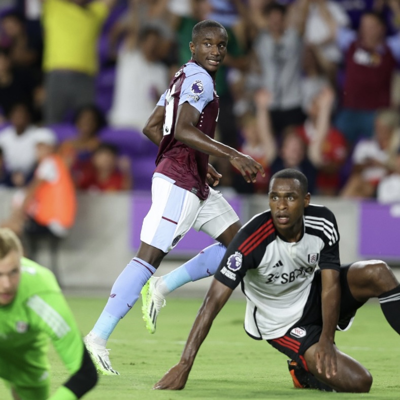 That pass. That pace. That finish. ⚡ Moussa Diaby introduces himself. 😍