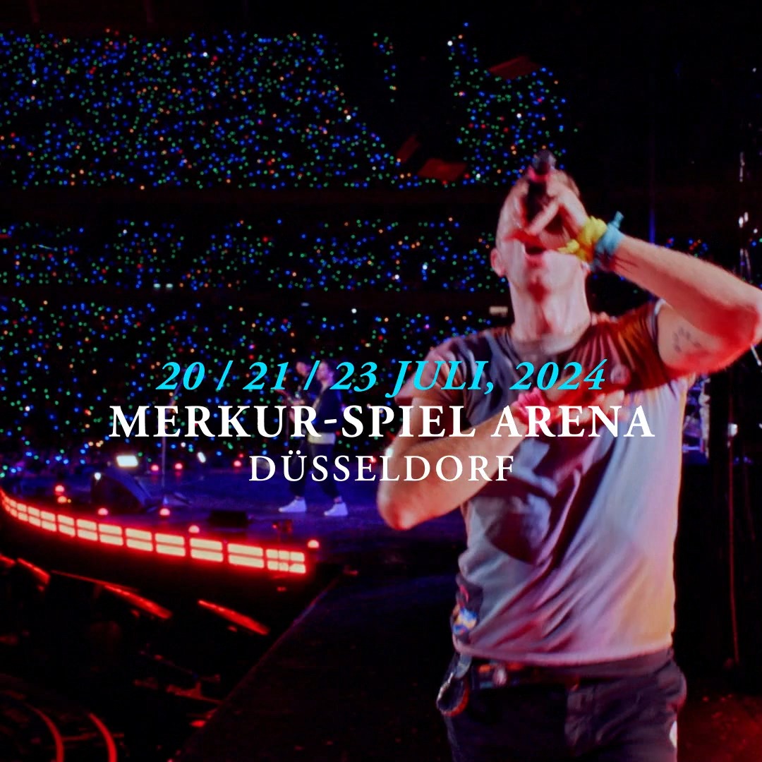 .Coldplay setzen ihre „Music of the Spheres World Tour - Delivered by DHL“ in 2024 fort! 🪐✨ Erlebt die spektakuläre Show im Juli und August 2024 für je drei Konzerte in #Düsseldorf und #München. #Tickets gibt es ab sofort im Ticketmaster Presale 🎫