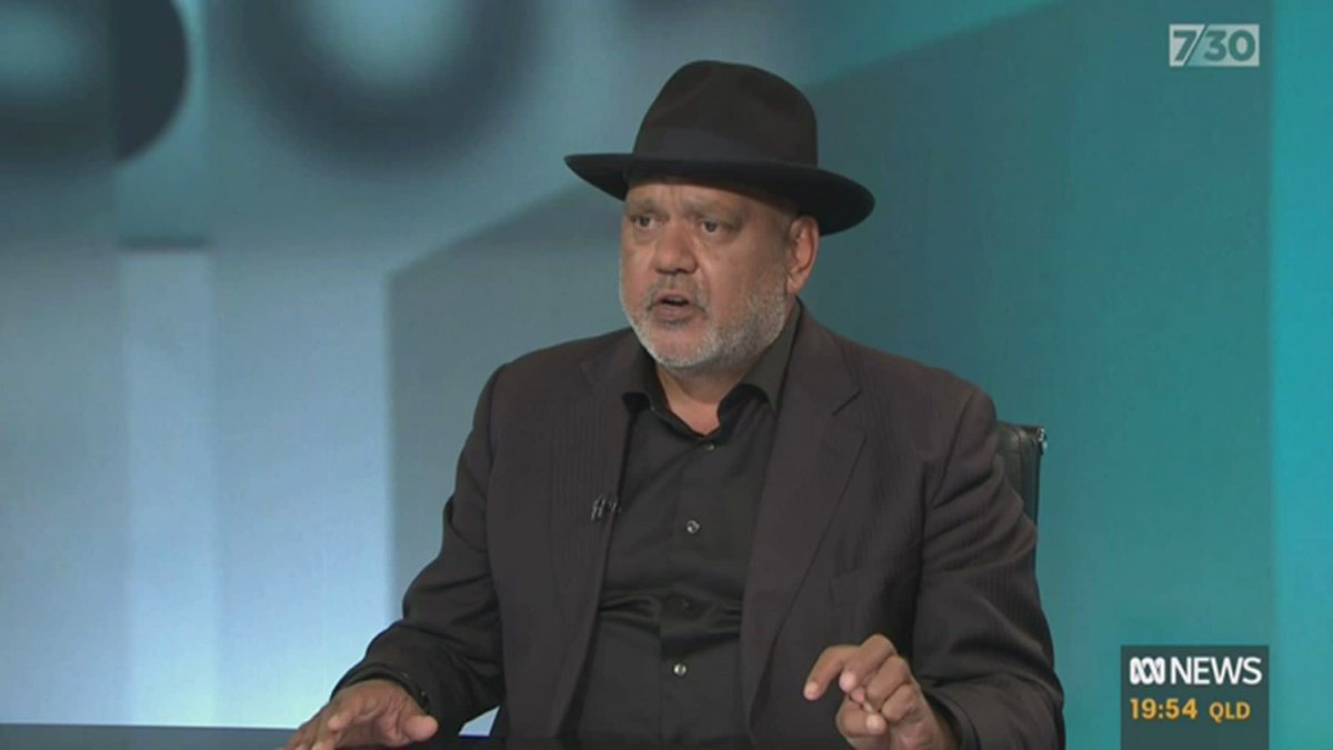 "How can you say it's going to divide Australia when indigenous people are excluded from the Constitution? The Constitution is incomplete" — Noel Pearson. #abc730