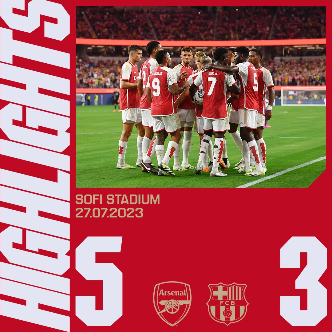 A five star finish 🤩 📽️ Watch the highlights from our 5-3 win over FC Barcelona 👇