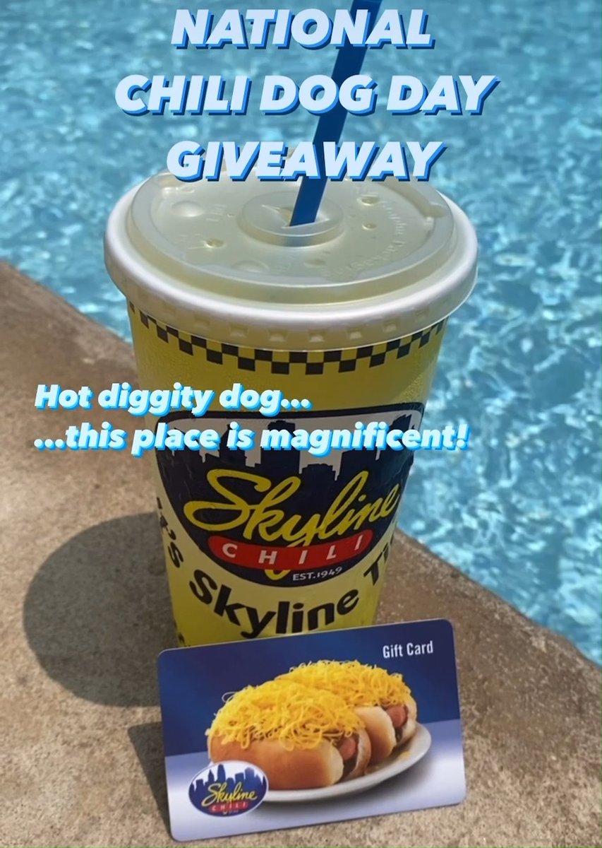 When you realize it's #NationalChiliDogDay, which means the day will be full of giveaways!️ 🤩️ Drop a GIF and we might give you a $25 gift card...