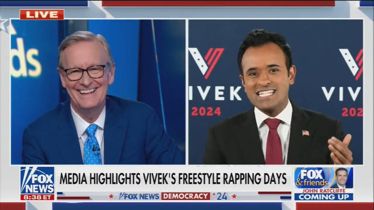 🚨🚨 Vivek “Da Vek” Ramaswamy just rapped on Fox News.