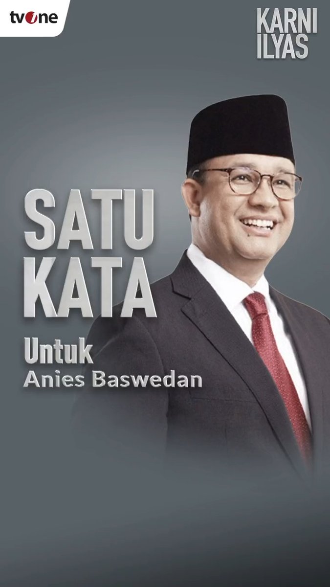 Saksikan Program Spesial Wawancara Eksklusif Pemimpin Redaksi tvOne "Karni Ilyas" bersama Anies Baswedan, Jumat 28 Juli 2023 Pukul 20.00 WIB LIVE hanya di tvOne & live streaming di Youtube tvOnenews #tvOne #CariBeritaditvOne #KarniIlyas #KarniIlyasLive