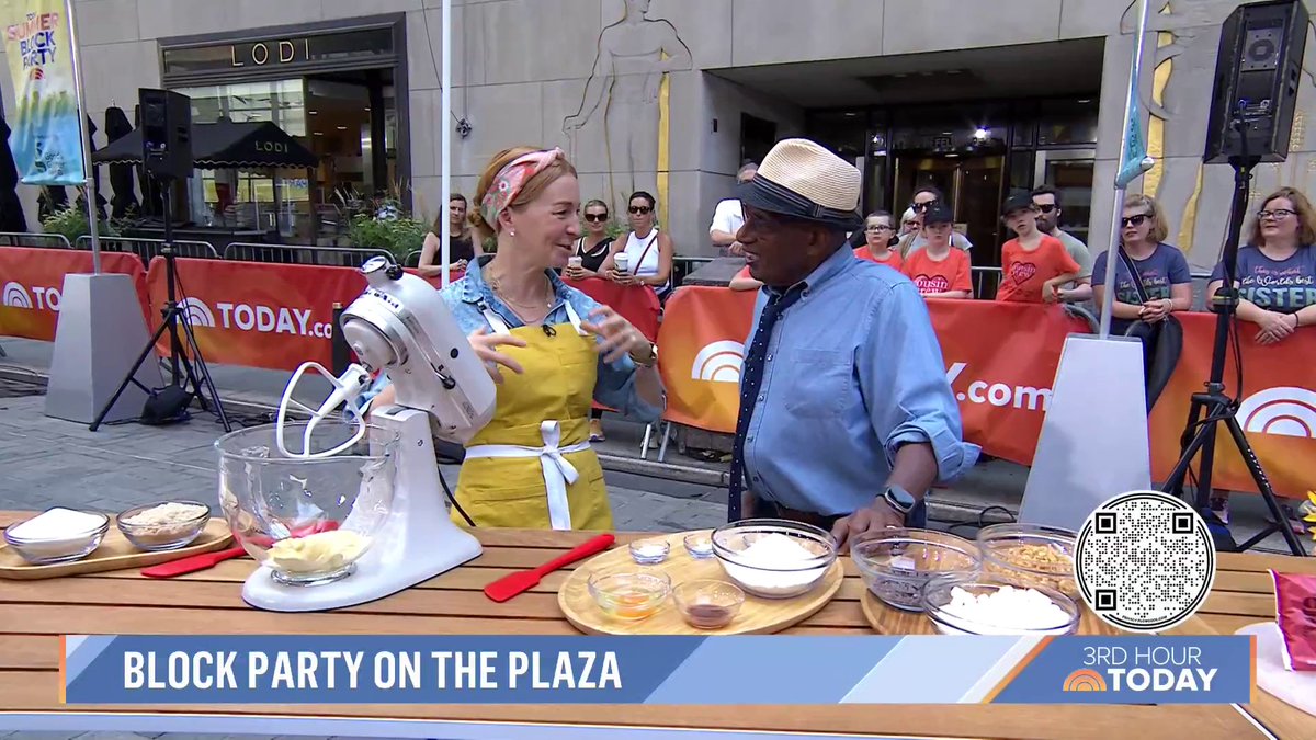 Al Roker is out on the Plaza with Milk Bar owner Christina Tosi for our TODAY Summer Block Party. She shares a sweet recipe for a summertime skillet cookie! Sponsored by Good & Gather, only at Target.