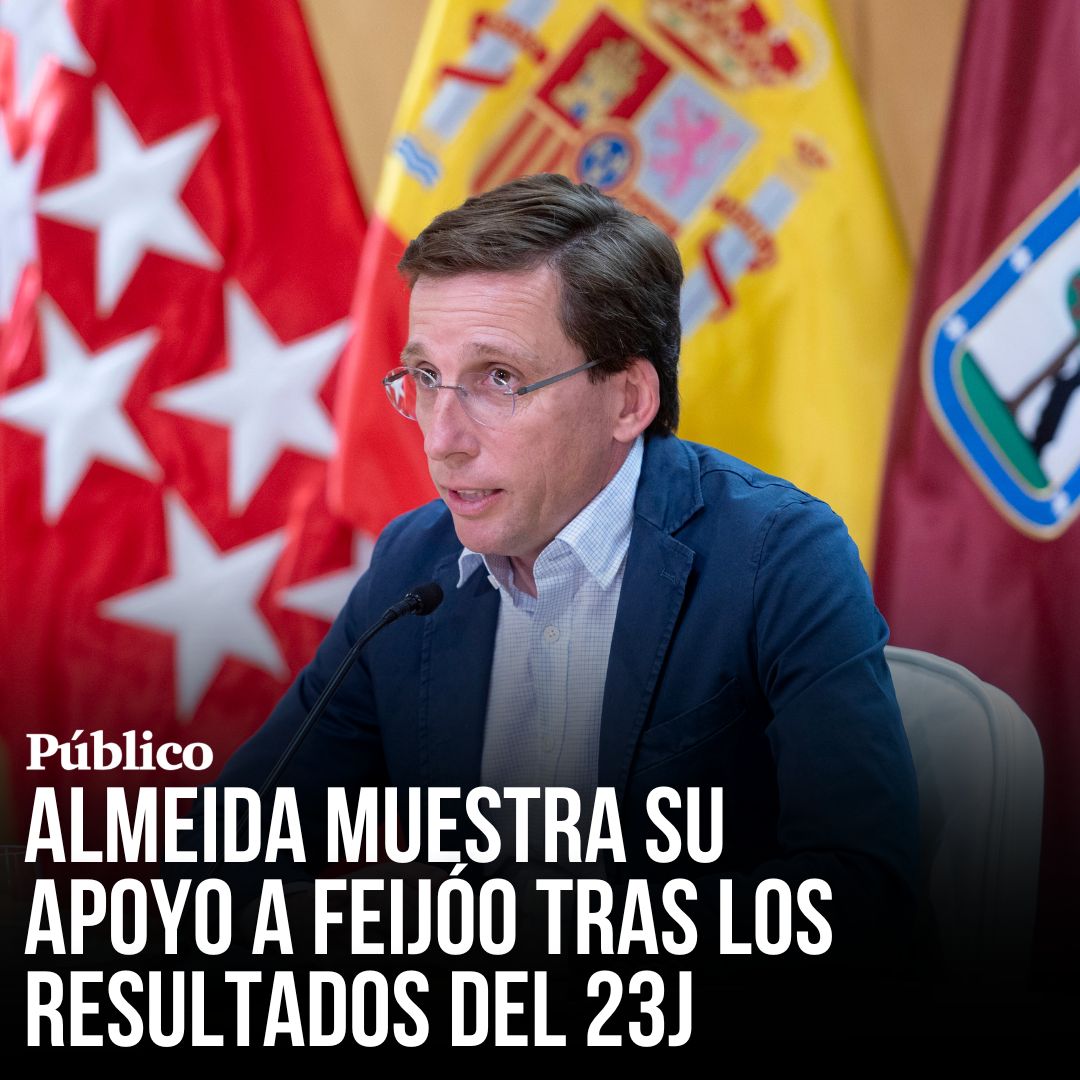 Almeida: "Alberto Núñez Feijóo ha hecho un trabajo extraordinario. Tiene el respaldo de todo el Partido Popular"