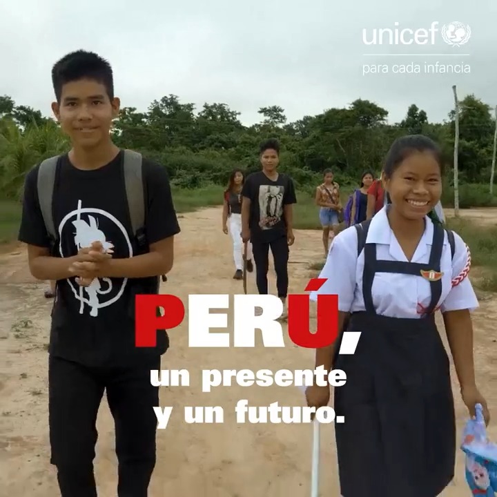 PERÚ ❤️🤍❤️ Un sentimiento, un orgullo, un reto y también una oportunidad para que cada niña, niño y adolescente sin importar donde viva, su lugar de origen, o la lengua que hable tenga salud, educación, protección, y su voz sea escuchada.