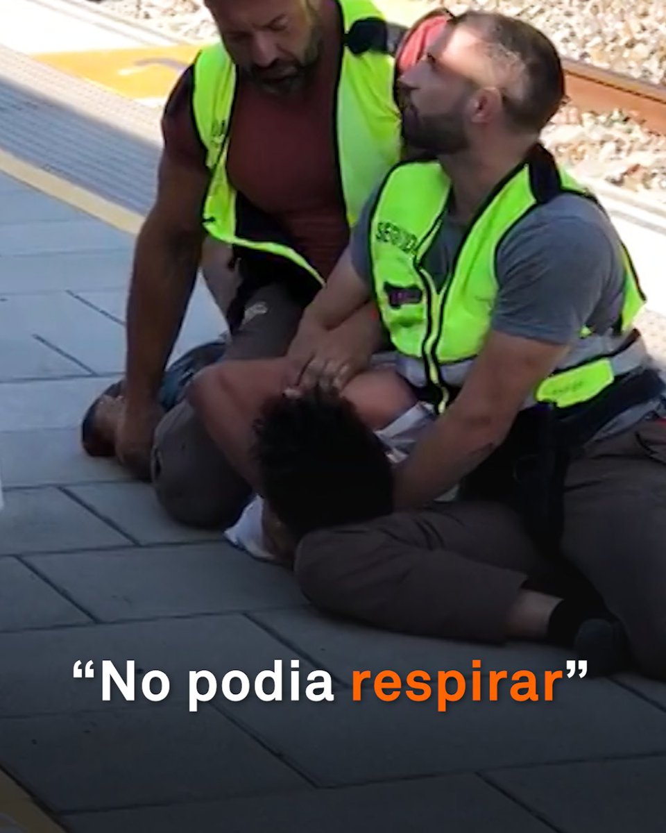 “No podia respirar.” Dos vigilants de Renfe van agredir el Maru: el van tirar a terra i el van retenir amb força a l'andana de l'estació de Maçanet de la Selva. Diversos passatgers van gravar l’agressió entre crits de "pareu ja!" i "ho denunciarem"