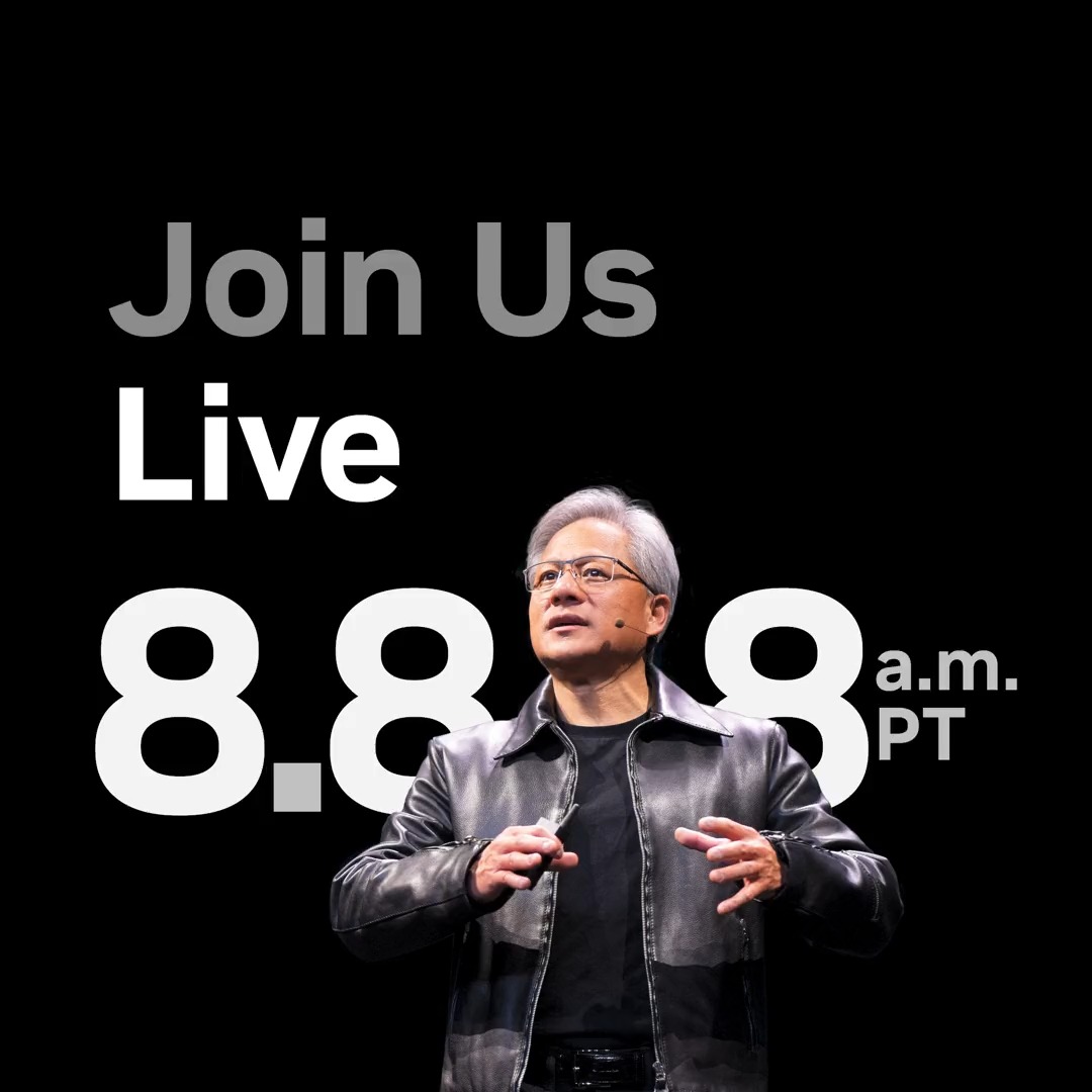 Save the date for our founder and CEO Jensen Huang's special keynote at #SIGGRAPH on August 8.
