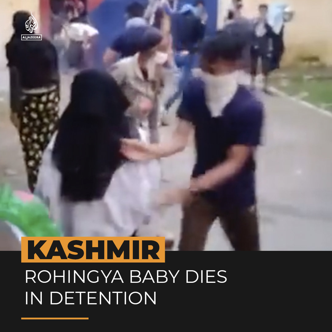 A one-month-old Rohingya baby has died in detention in Indian-administered Kashmir after police fired tear gas at refugees trying to escape ⤵️ 🔗:
