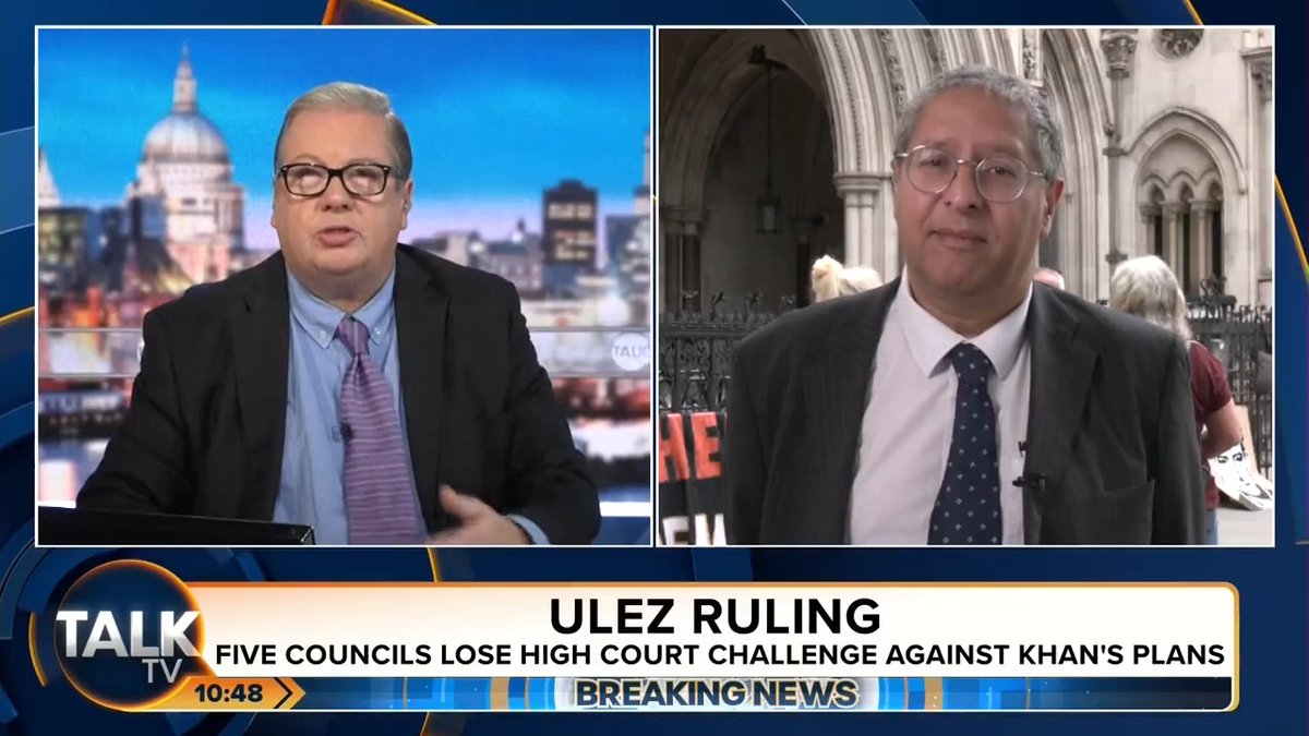 “This is not the end of the matter. This has to be fought until the very bitter end”. Councillor Simon Thawthorp slams “incompetent” Sadiq Khan and reacts to the ULEZ judgement at the High Court. Mike Graham 🇬🇧 | #TalkTV