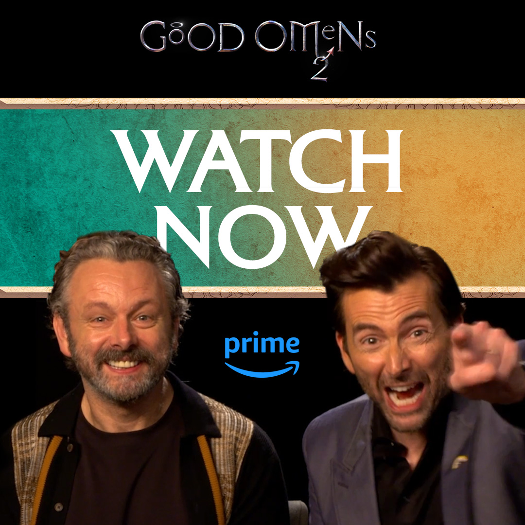 And on this day, the ineffable wait became the ineffable watch. Season 2 of Good Omens is now streaming on Prime Video!