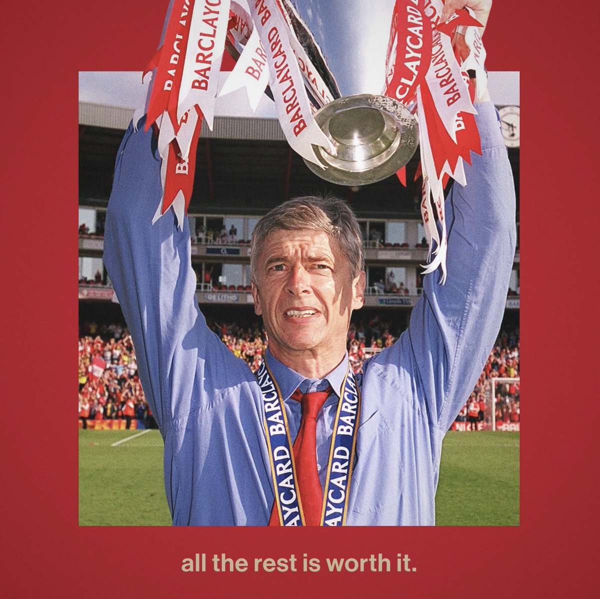 👔 22 years 🎶 49 undefeated 🏆 7 FA Cups 🥇 3 Premier Leagues ❤️ 1 Arsène Wenger
