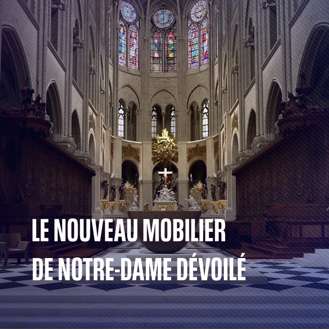 Autel, baptistère, ambon… Le nouveau mobilier de la cathédrale Notre-Dame dévoilé