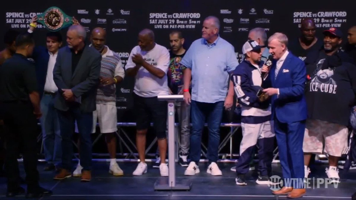 .Errol Spence is right on the money 💰 #SpenceCrawford |