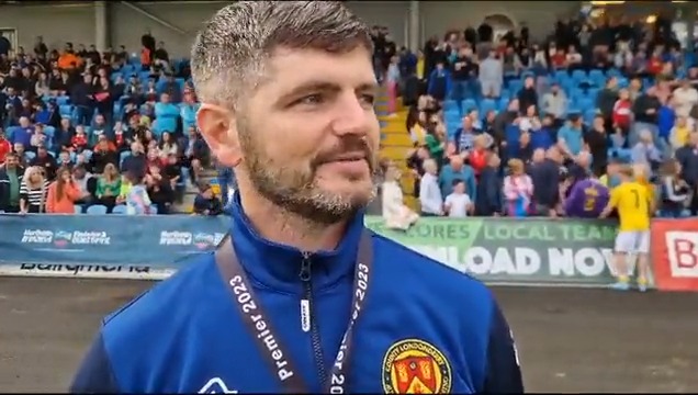 🏆 𝙏𝙝𝙚𝙮 𝙙𝙞𝙙𝙣'𝙩 𝙙𝙤 𝙞𝙩 𝙩𝙝𝙚 𝙚𝙖𝙨𝙮 𝙬𝙖𝙮 - Derry manager Marty Smith spoke to Stuart McCracken about the pride he feels as Co Londonderry FA overcame Manchester United and Mexican outfit Tigres on the way to winning the #SuperCupNI 2023 Premier Section