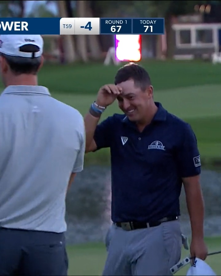 Needed eagle to make the cut. Justin Lower comes up clutch 🔥 What a moment for Justin Lower on No. 18 3M Open 👏