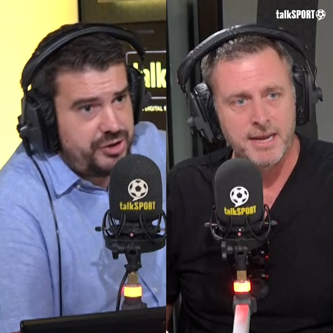 ๐ณ ๐๐: "Should he be ok with the laws in Saudi?" ๐ ๐๐ : "That's words in my mouth! If you're so principled, you'd have never gone to Qatar!" Darragh MacAnthony clashes with Alex Crook over hypocrisy around Jordan Henderson.