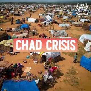 A stark reality in #Chad. This is Adré refugee camp - it hosts just a fraction of people fleeing violence in #Sudan. World Food Programme has reached 200K+ people with food, but nearly 1M displaced here need assistance. Help us avert this hunger catastrophe.