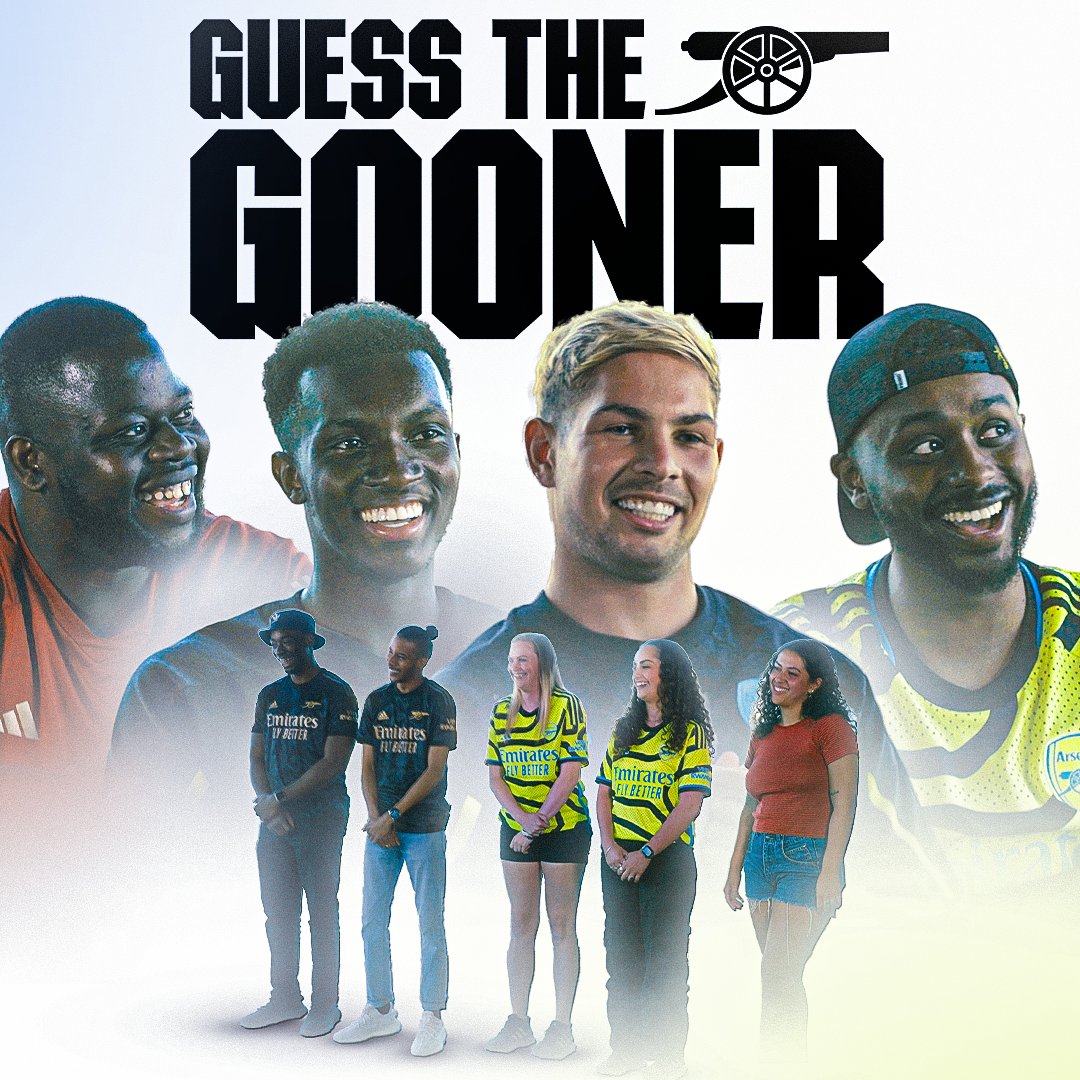 🤔 True Gunner or imposter? 📺 Eddie and Emile join sharky and Frimpon in our Guess the Gooner challenge 👇