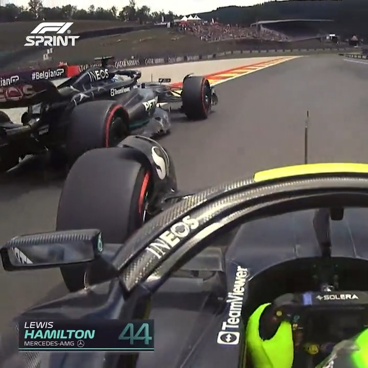 When the teamwork doesn't quite make the dream work 😓 #BelgianGP #F1Sprint