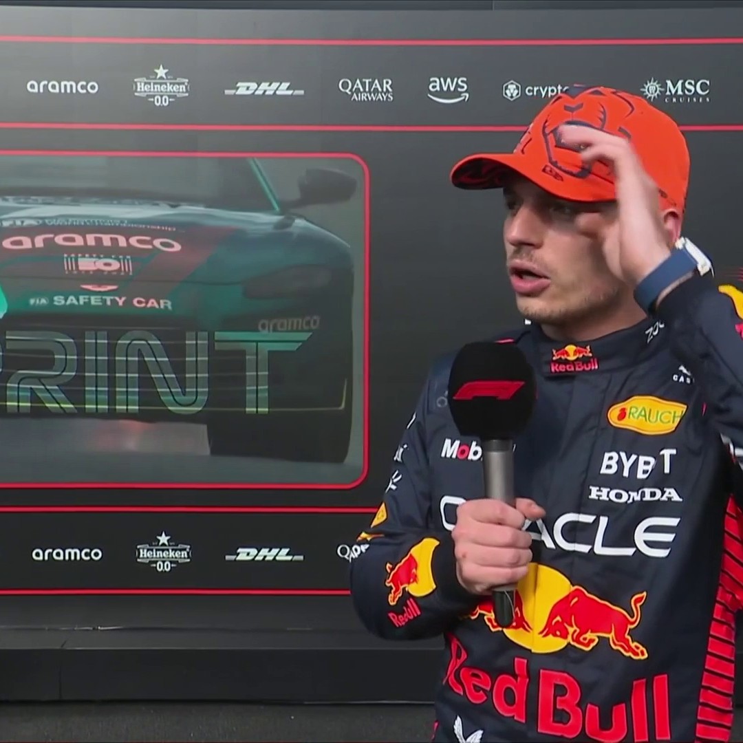 "It was all under control, the car was quick" ⚡ Max Verstappen reacts to his Sprint victory in Belgium 👇