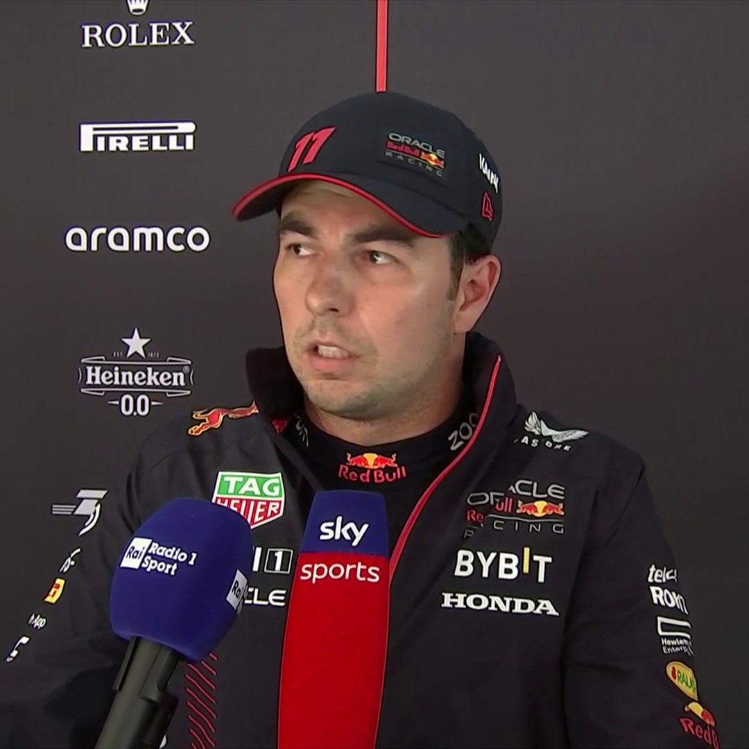 "Lewis crashed into me and took the whole right hand-side of my car off" 💬 Sergio Perez reflects on his day in Belgium after he retired from the Sprint after contact with Lewis Hamilton 👇