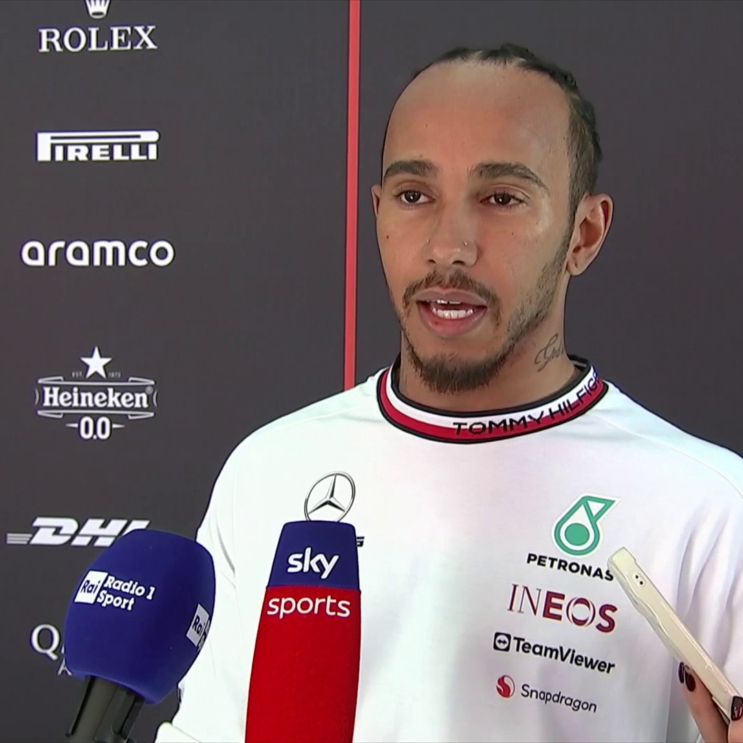 "I think it was just a bit of a racing incident" Lewis Hamilton gives his thoughts on the incident between himself and Sergio Perez 👇