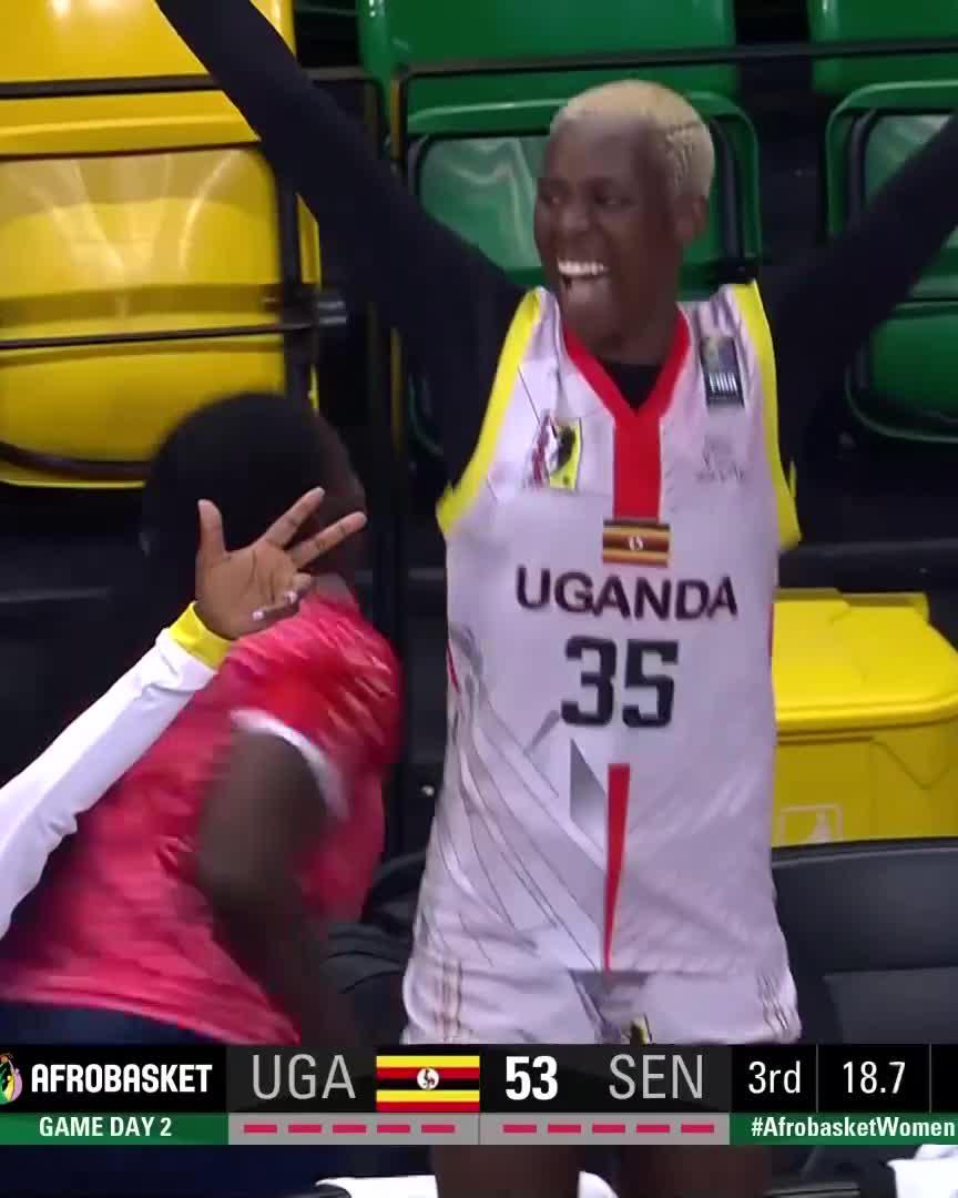 🤩 𝐖𝐇𝐀𝐓 𝐀 𝐏𝐋𝐀𝐘! From defence to offense, the 🇺🇬 Gazelles Basketball get them all! 💯 #AfroBasketWomen