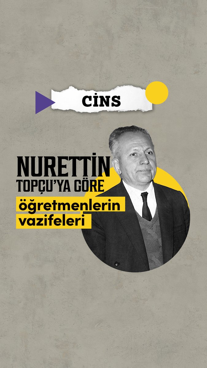 Nurettin Topçu'ya göre öğretmenlerin belli vazifeleri vardır. Peki nedir onlar? 📚🧐 Daha fazlası için Cins'i takip etmeyi unutmayın 🙌