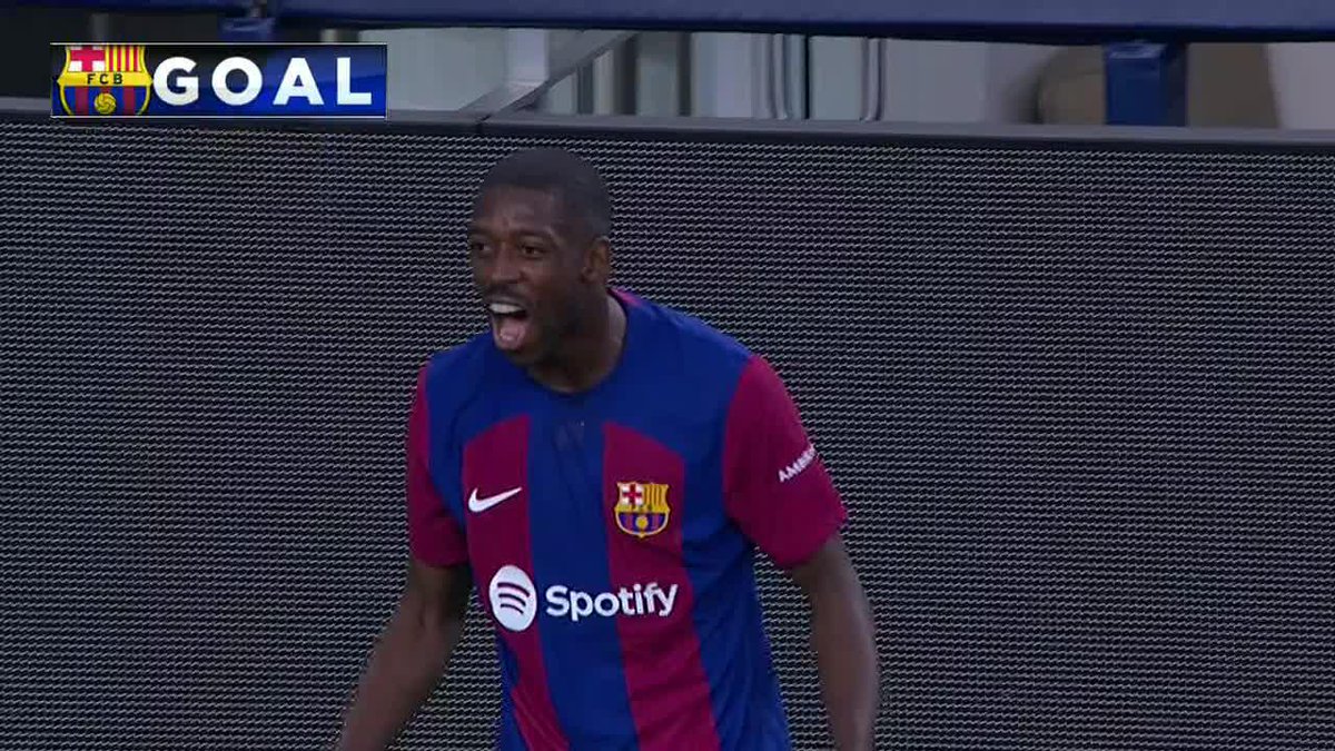 DEMBรLร OPENS THE SCORING FOR BARCELONA IN EL CLรSICO ๐ฅ