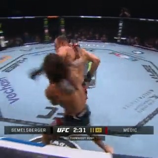 Uros Medic brought the spin move 🌪️ #UFC291 is LIVE on ESPN 🍿