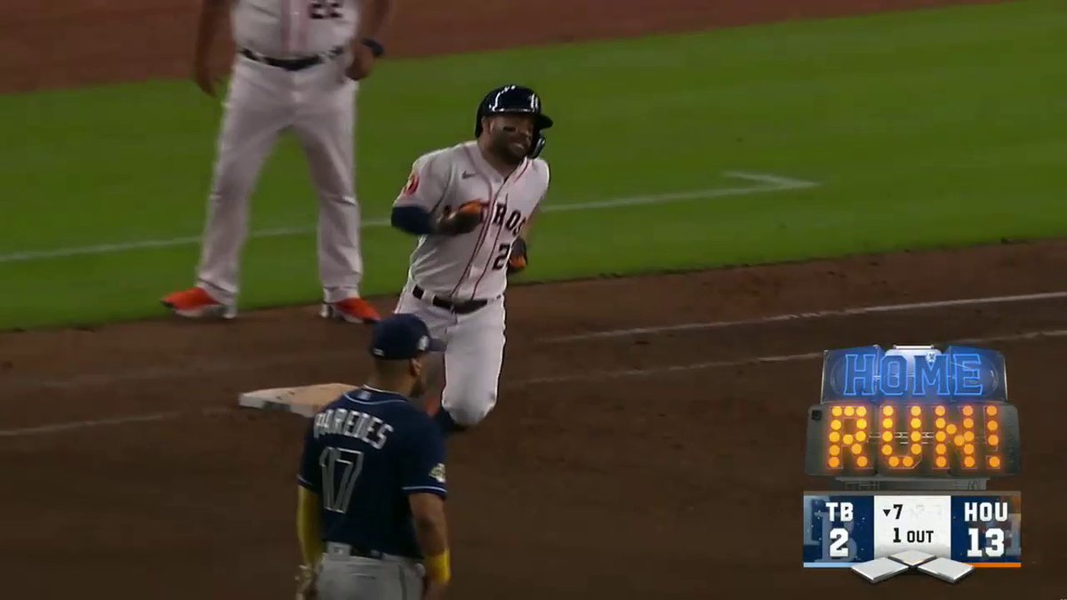 ¡Séptimo jonrón de José Altuve y el 199 de su carrera!