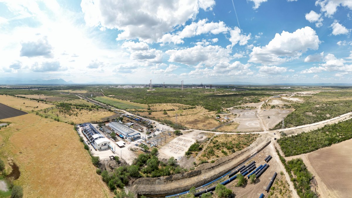 Hoy supervisamos las obras del acueducto El Cuchillo II para llevar agua a la zona conurbada de Monterrey. Se tiene un avance de más del 70%, pero urge terminarla en septiembre para evitar la escasez de agua si no llueve.