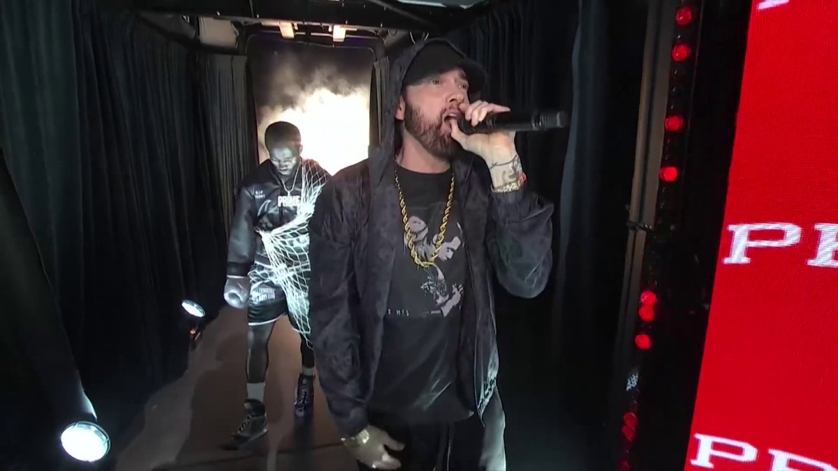 Bud ❎ Eminem Legendary ring walk from Terence Crawford 😮💨🔥 Watch #SpenceCrawford LIVE NOW on TNT Sports Box Office ▶️