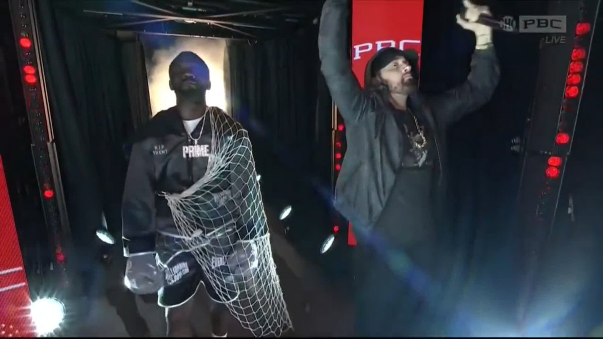 Crawford brought out Eminem for his walkout. Immaculate Vibes.