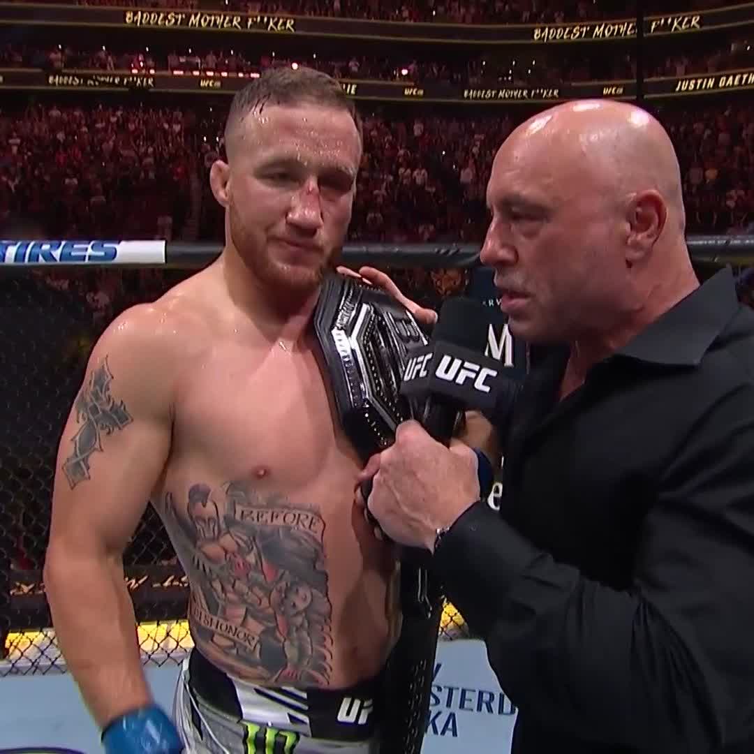 BMF title ✅ World title ⬜️ Justin Gaethje 🇺🇸's got one goal in mind after #UFC291