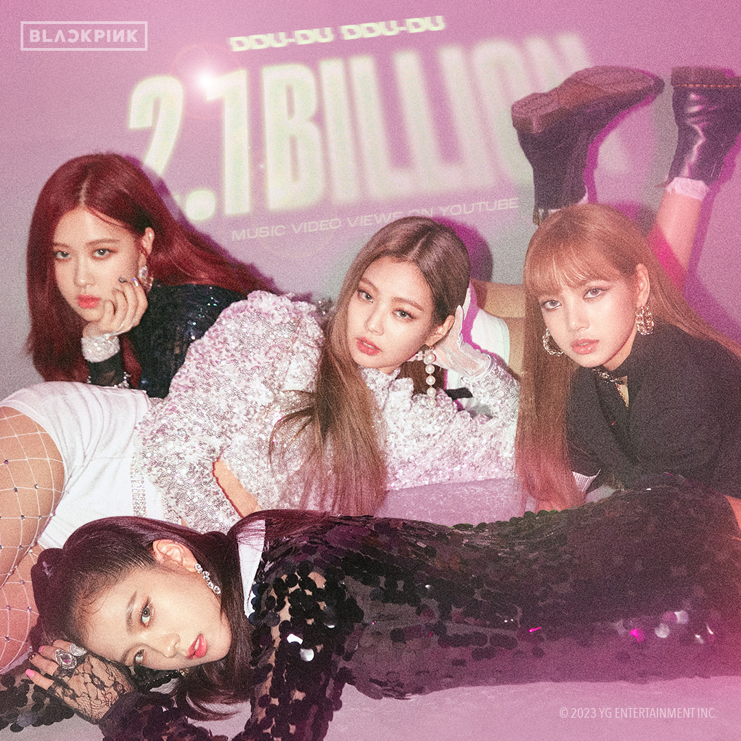 #BLACKPINK '뚜두뚜두 (DDU-DU DDU-DU)' M/V HITS 2.1 BILLION VIEWS YouTube BLINKs worldwide, thank you so much! 🎥’뚜두뚜두 (DDU-DU DDU-DU)' M/V #블랙핑크 #DDU_DU_DDU_DU #뚜두뚜두 #MV #2_1BILLION #YOUTUBE #YG