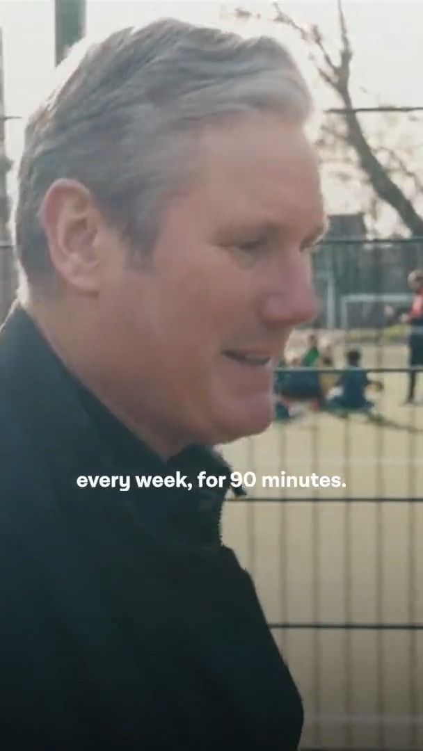 Every Sunday, for 90 minutes, I get to leave everything else behind and just be one of the teammates. My Labour government will make sure every child has access to sport growing up.