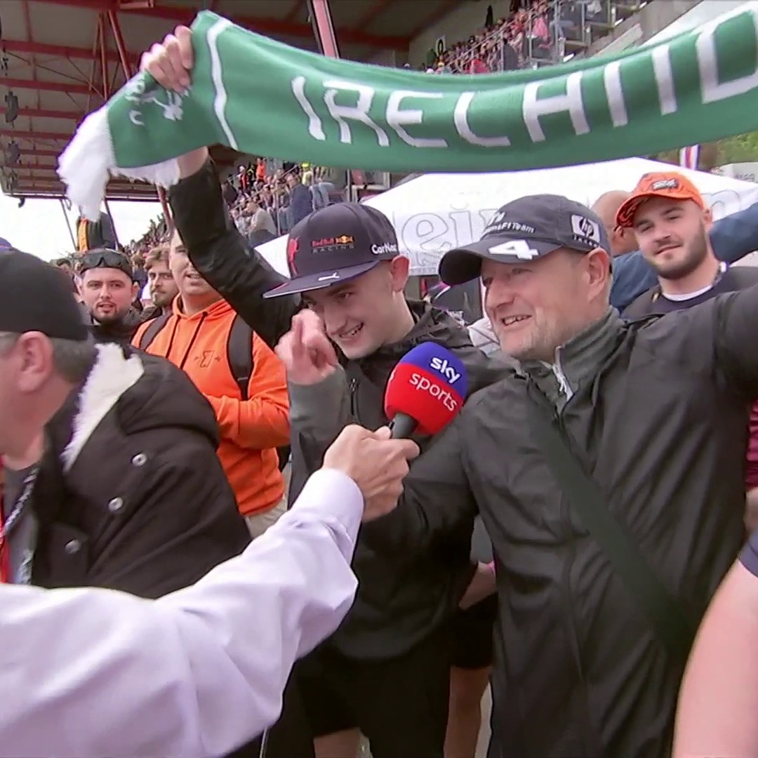 Martin Brundle giving us more wholesome moments interviewing fans at the Belgian Grand Prix ❤️