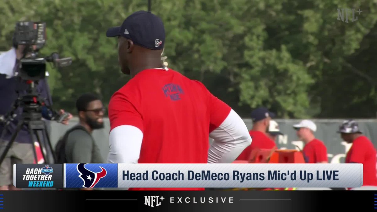 .Houston Texans head coach DeMeco Ryans was mic'd up with James Palmer and Marc Ross at practice! One thing is for sure, he's a big Will Anderson Jr. fan 💪