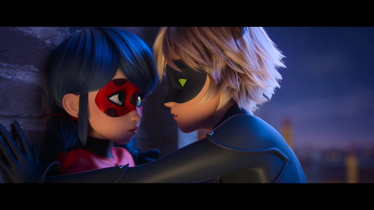 Petition for all superhero movies to include a scene of flirty fight training. Miraculous: Ladybug &amp; Cat Noir, The Movie is now on Netflix.