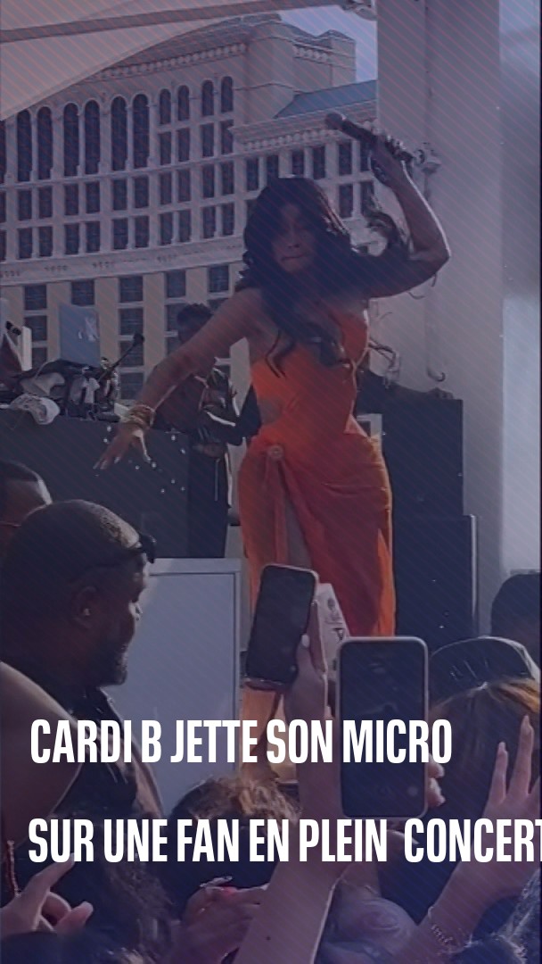 🇺🇸 En plein concert, la rappeuse américaine Cardi B est aspergée d'une boisson et réplique en jetant son micro sur la spectatrice