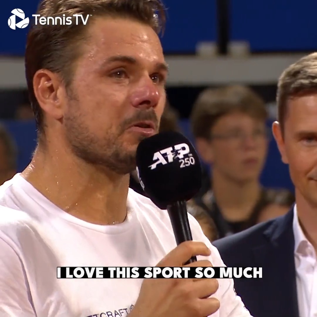 "I love this sport so much" Tennis loves you more, Stanislas Wawrinka ❤️