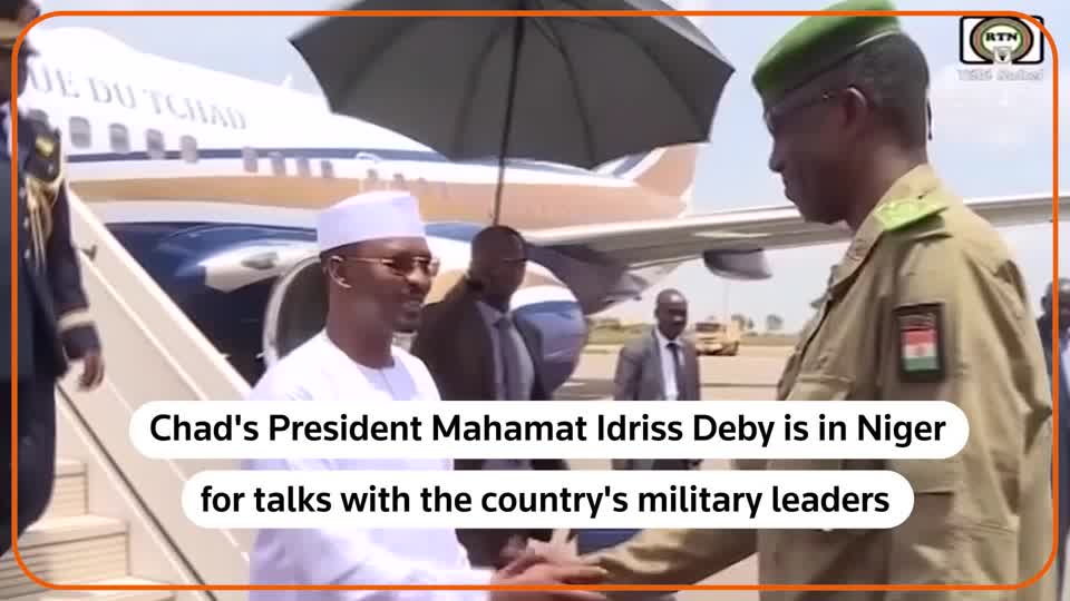 Chad's President Mahamat Idriss Deby met with Niger’s military leaders in the capital Niamey after attending a summit with West African state leaders