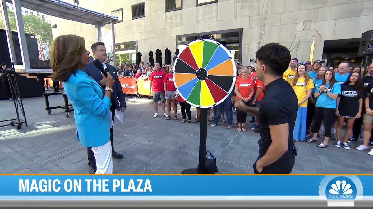 Magician Antonio Diaz El Mago Pop is set to make his Broadway debut next month. He stops by the TODAY plaza to teleport some volunteers in a mind-blowing trick!