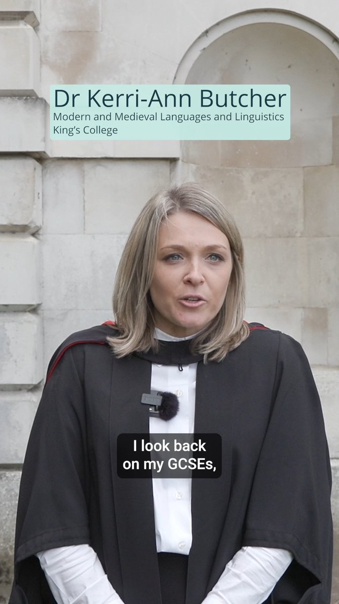 From GCSE struggles to PhD triumph! 💪 Meet the inspirational Dr Kerri-Ann Butcher from King's College, Cambridge, who recently graduated in Modern and Medieval Languages and Linguistics MMLL Cambridge 👩🎓